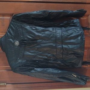 Harley Davidson leather jacket Womens Small Black